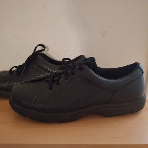 Rockport Women's Black Leather Comfort Oxford Shoes Lace-Up Sz 8.5 M - Picture 2 of 9